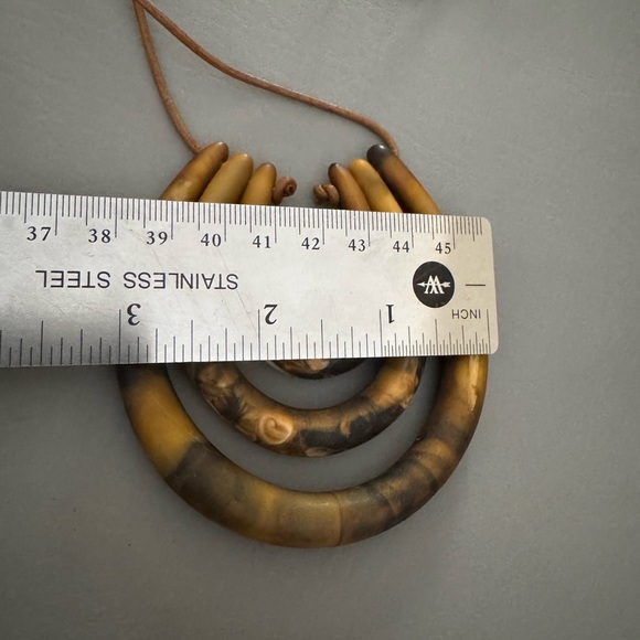 Dinosaur Designs Brown and Black Necklace - Picture 6 of 7